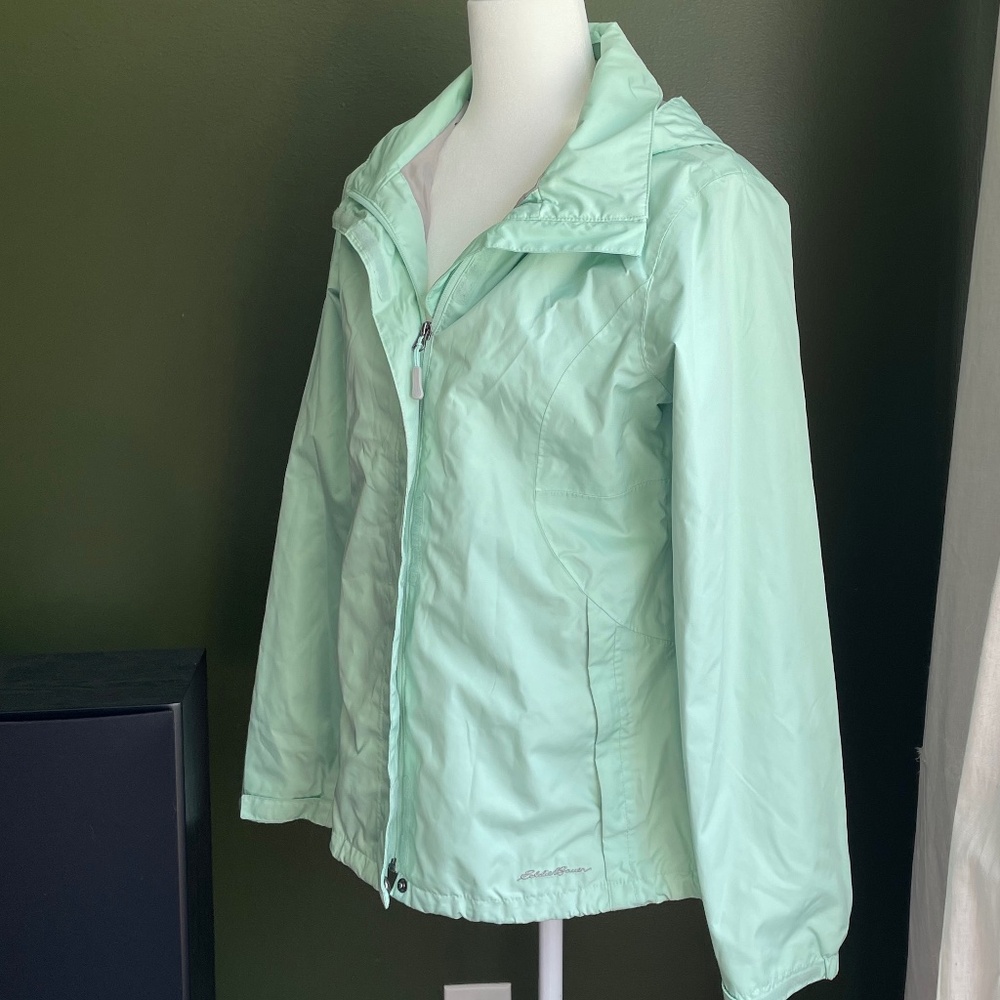 Eddie Bauer Rain Coat Mint Green
